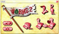 Ecran d'accueil de Worms 2