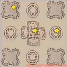 Plan des étoiles sur les tours